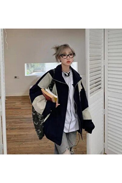 Toum STREETBEAT WEAR  Vintage Baggy Paraşüt Kumaş Kolej Ceket Eşofman