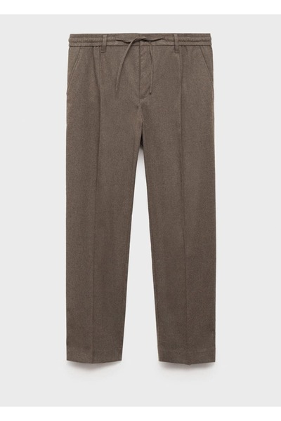 MANGO Man Regular kesim ipli pilili pantolon