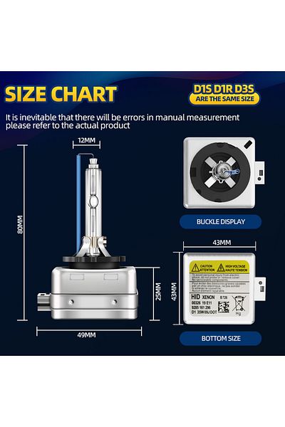 Choice 6000 K Ultra-brightness Xenon Hid Headlight Bulbs Canbus No Error D3s 6000k Front Lamps For Audi A4