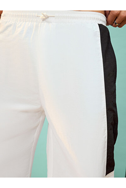 Mascln Sassafras By Styli Flap Pocket Parachute Pants with Contrast Panel