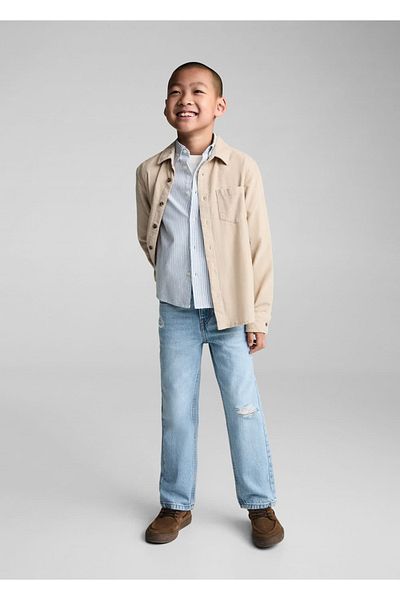 MANGO Kids Διακοσμητικό σκισμένο Dad Jean
