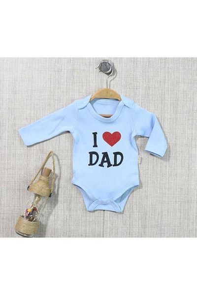 TRENDİMİZBİR I Dad Printed Snap Baby Bodysuit