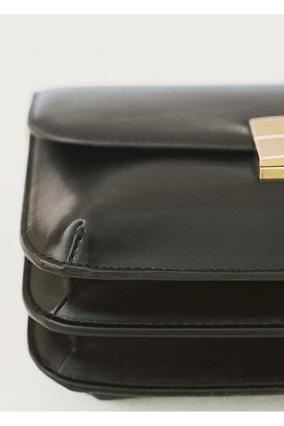 MANGO Woman Geantă crossbody cu închidere metalică
