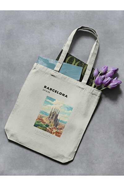 redame حقيبة حمل قماش برشلونة v3 إسبانيا - سلسلة المدن