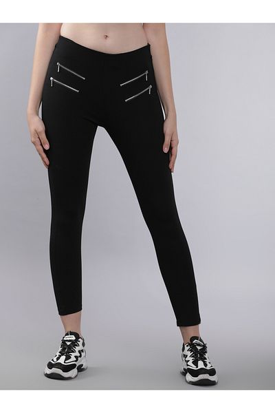 Tokyo Talkies By Styli Zip Detailing Slim Fit Trouser