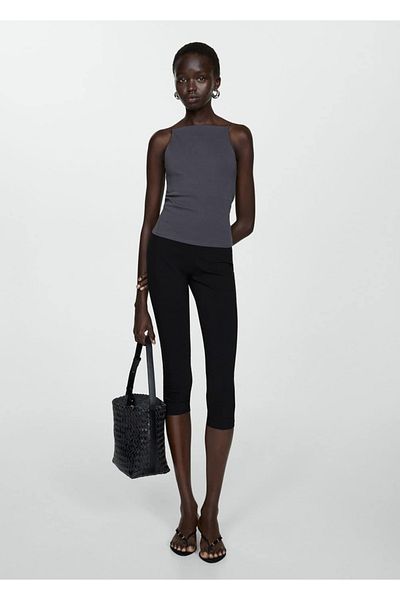 MANGO Woman Slim-Fit-Bluse mit Neckholder