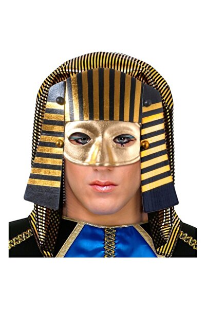 coco shopier قناع فرعوني مصري مع جهاز مطاطي 21×23 سم