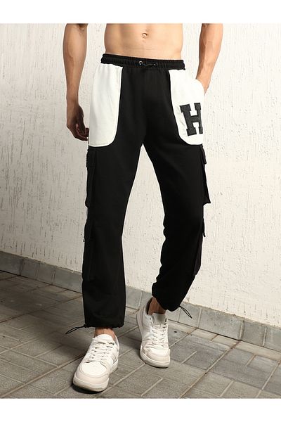 Hubberholme By Styli Contrast Front Pocket Cargo Pants