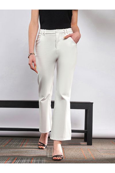 Sassafras By Styli Solid Knit Bell Bottom Pants