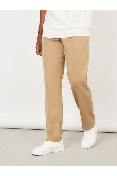 Styli Front Pintuck Knit Trousers