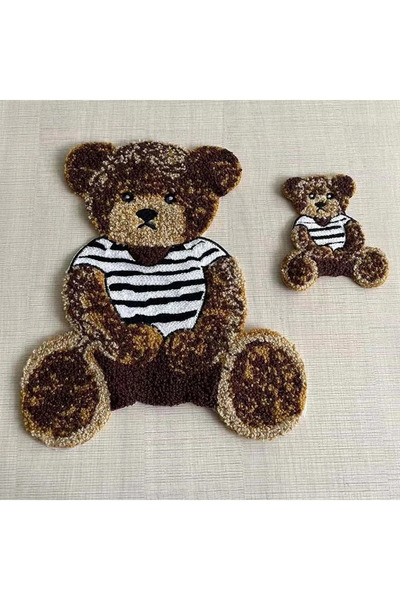 choice2 شارات دببة كبيرة وصغيرة من قطعتين/قطعة، رقعة أطفال من قماش الشنيل، دب...