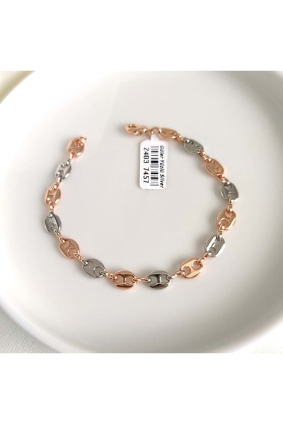 Güler Yüzlü Silver XUPING Rose White Sailor Chain Bracelet - Two Colors