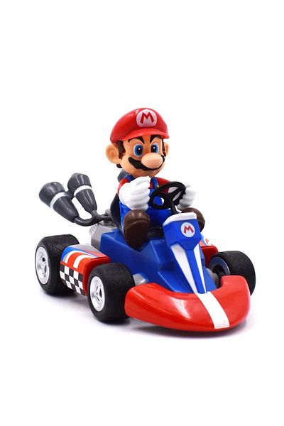 Choice No Box Super Mario Pull Back Car Green Yoshi Donkey Kong Bowser Luigi Toad Princess Peach Action Fig