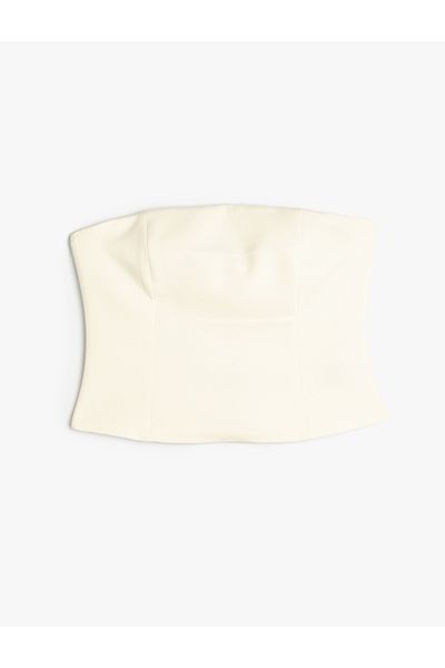 Koton Strapless Crop Bustier