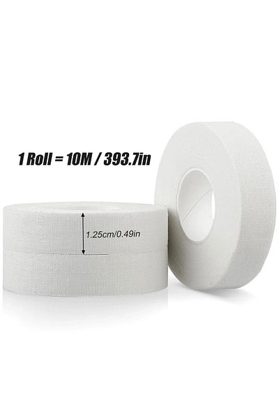 TOPRUNN 3rolls 1.25cmx100cm 1/2/3 Rolls Finger Tape Skin-friendly Fingers Athletic Sports Tape For Baseball