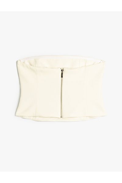 Koton Strapless Crop Bustier
