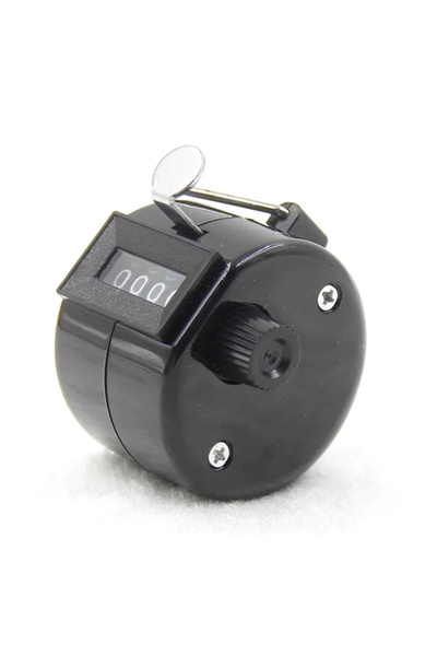 Choice عدادات أرقام سوداء مكونة من 4 أرقام، غلاف بلاستيكي، شاشة عرض أصابع الي...