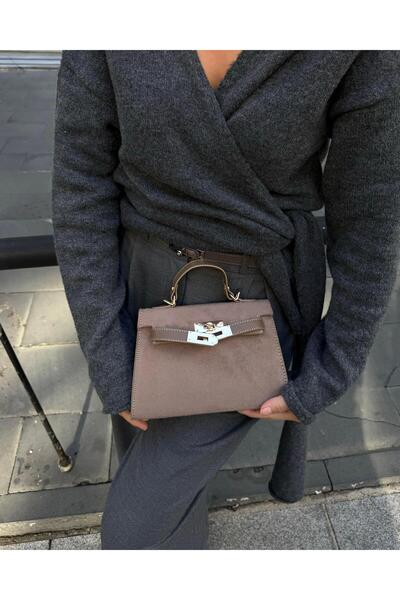 Tina İstanbul Norkový nubukový sáček - s krytem a příslušenstvím na opasek