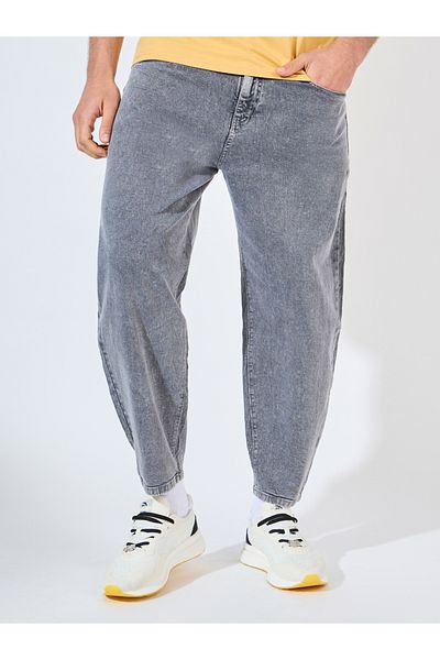 Styli Mid Rise Cotton Stretch Tapered Jeans
