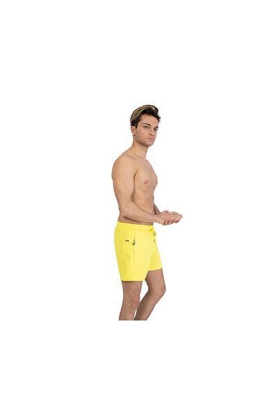 Miami Beach Yellow Men's Shorts Swimsuit - 301 Duz Sort, Relaxed Fit