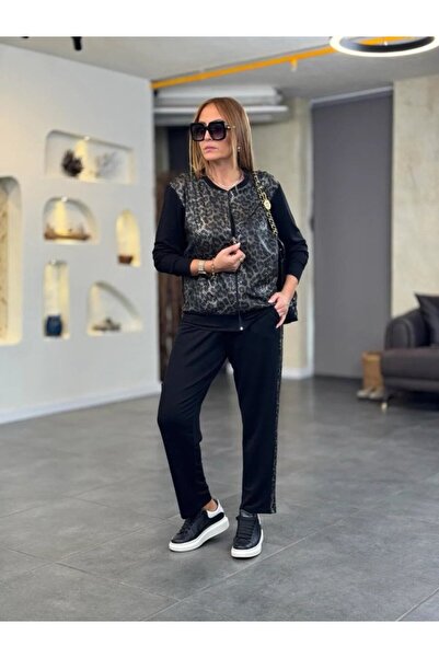 Modayakamoz Γυναικείο διπλό σετ με φερμουάρ από ύφασμα με δύο κλωστές