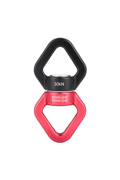 Choice red black Rope Swivel Safety Rotator Climbing Swivel 30KN Climbing Yog...