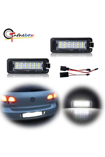 Choice ل VW GTi Golf 4 5 6 7 MK4 MK5 MK6 MK7 Passat B7 CC EOS Scirocco Beetle 2 قطعة LED رقم الترخيص ...