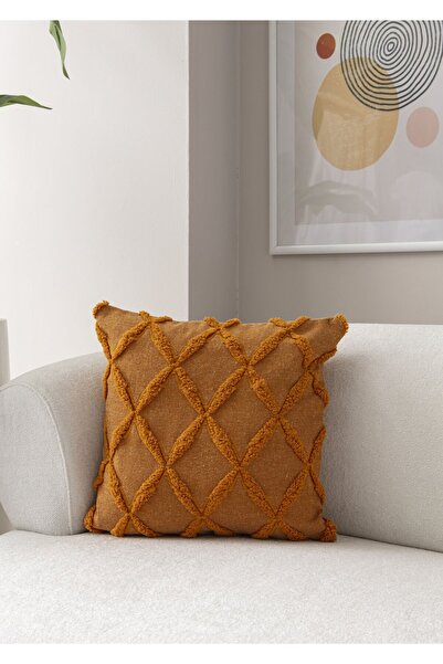 dekomall home & living Πορτοκαλί γεωμετρικό σχέδιο Bohemian Punch Θήκη για μα...