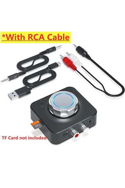Choice With Rca Cable Bluetooth 5.0 Audio Receiver 3d Stereo Music Wireless Adapter Tf Card Rca 3.5mm 3.5 A