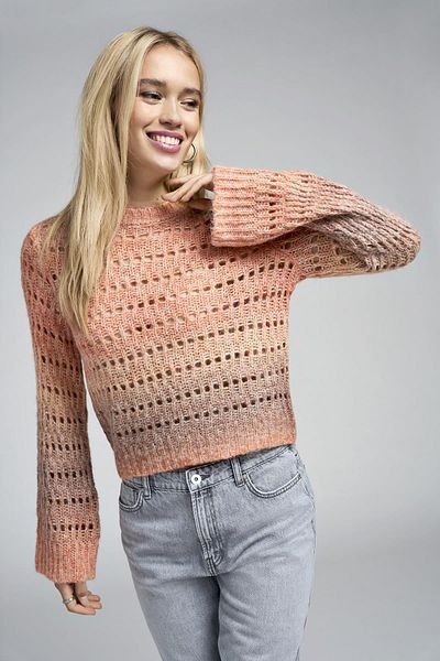 ONLY Onlcala Ls O-Neck Cc Knt - Orange 15324280