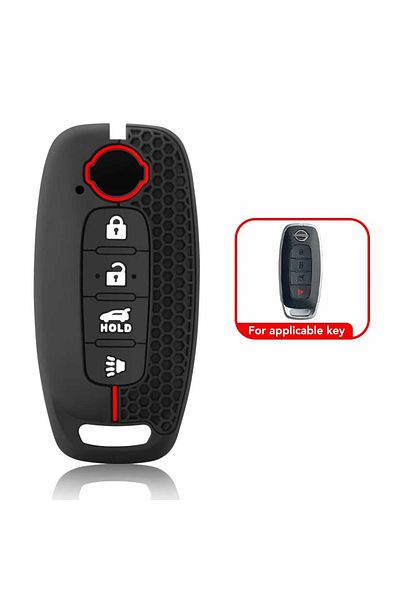 Choice D Type Silicone Key Cover Case For Nissan Versa X-trail T33 Serena Rouge Kicks Pathfinder Ariya Rogu