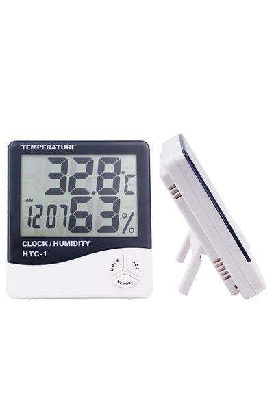 JUANJUAN LCD Digital Temperature Humidity Meter HTC-2/HTC-1 Home Indoor Outdoor Hygrometer Thermometer Wea...