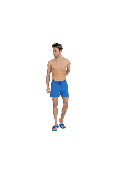 Miami Beach Men's Sort Swimsuit - 301 Saks Plain, Blue, Men's Shorts