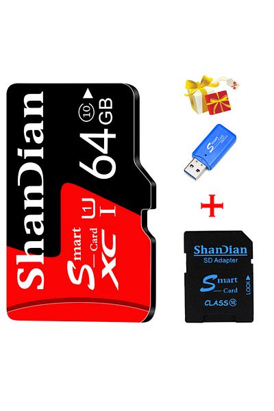 JASTER 64gb Ultra Microsdxc Uhs-i Memory Card C10 Full Hd A1 High-speed Microsdhc C4 Microsd Card Trans Fla