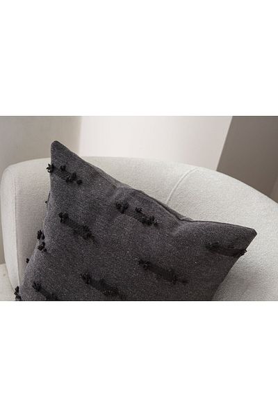 dekomall home & living Husă de pernă neagră Bohemian Punch Woven
