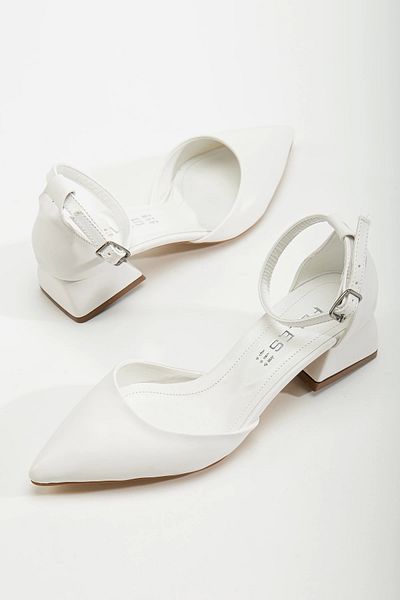 GULT Women's 3 Cm Heeled Casual Summer Shoes White