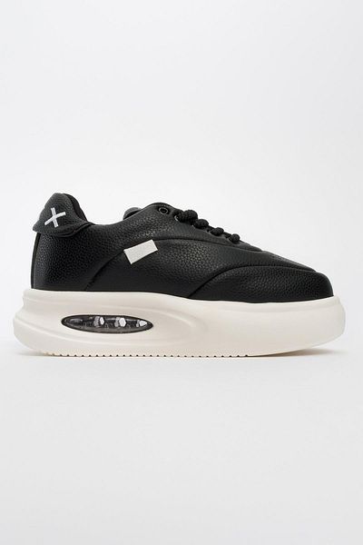 Ccway Black and White Women's Sneakers - Lace-up