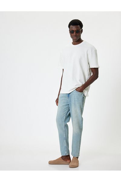 Koton Ανδρικό τζιν παντελόνι Indigo 4sam40003ıd Slim Fit Jeans - Brad Jean