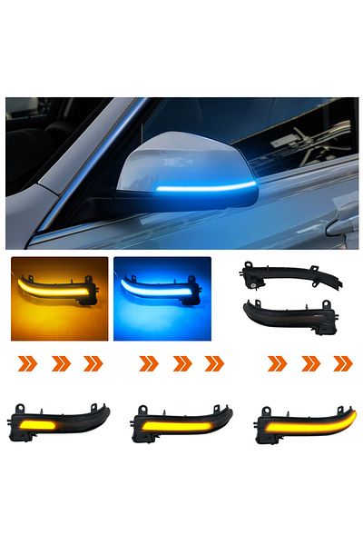 Choice Black led dynamic turn signal lamp side mirror blinker lamp for bmw 1 2 3 4 x1 m series f20 f3...