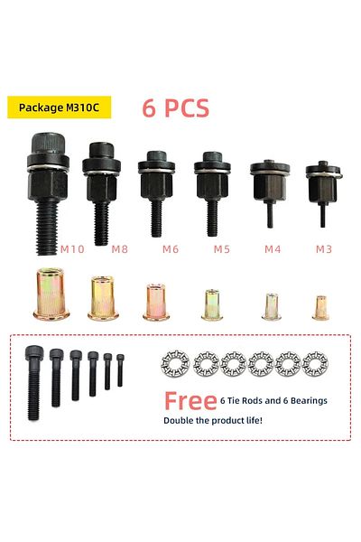 Choice M310c Rivet Nut Tool Drill Adapter M3 M4 M5 M6 M8 M10 Simple Installation Electric Manual Cordless