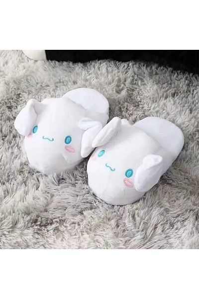 Miniso 41 Black Sanrio Slippers Girl Movable Ears Anime Cinnamoroll Shoe Cute Movable Ears Shoe Kawaii Chil