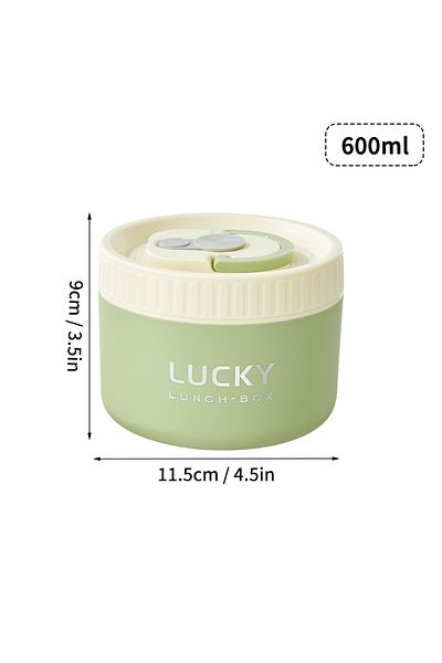 Choice 600ml Green Worthbuy Portable Sealed Thermal Lunch Box For Kids Stackable Microwave 304 Stainless St