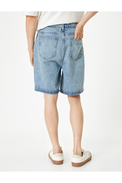 Koton Oversize Kot Şort Düğmeli Cep Detaylı