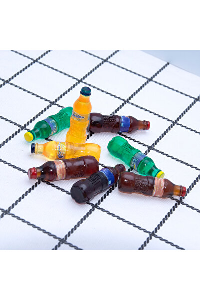 Choice 8 قطع من زجاجات شرب المياه الفوارة المصغرة لبيت الدمية، لعبة مطبخ تظاهرية، ألعاب حفلات