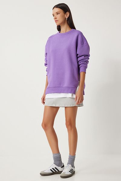 Lovelyİstanbul PURPLE LUB0003 - Hanorac cu fermoar