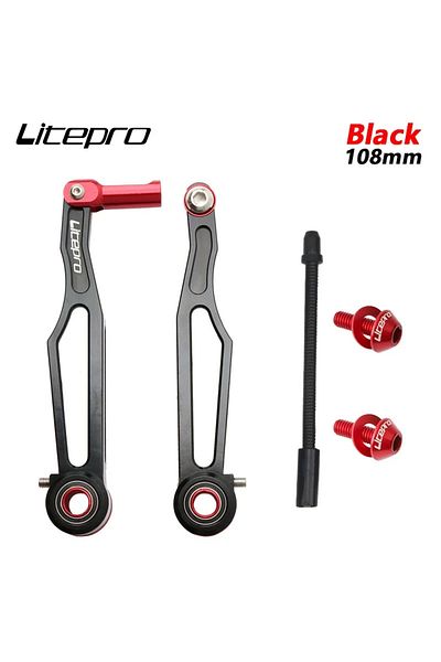 Choice Black 108mm Litepro Folding Bike V Brake Short/Long Arm 82mm/108mm Clamp 412 CNC Ultra Light Bicycl
