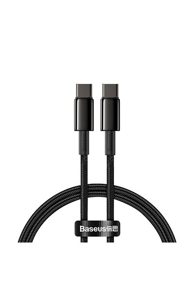 Baseus 2m Black Pd 100w Type-c To Type-c Cable For Huawei Xiaomi 5a Fast Charger For Macbook Ipad Ap