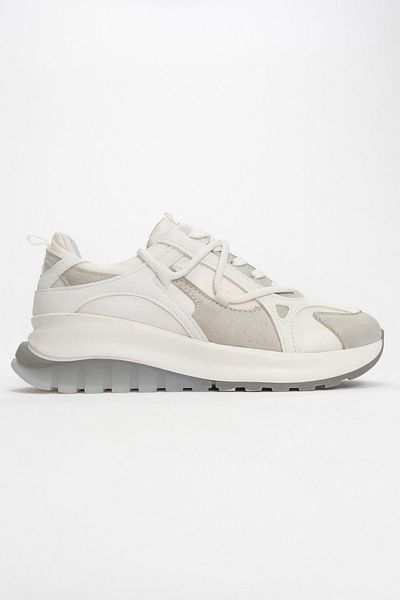 Ccway WHITE Women's Sneakers - Lace-up
