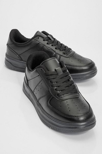CCWAY AYAKKABI Lace-up Men's Sports Shoes BLACK BLACK