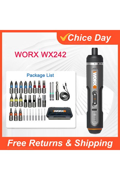 Choice WX242 Youpin Worx 4V Mini Electrical Screwdriver Set WX242 Smart Cordless Electric Screw Driver USB